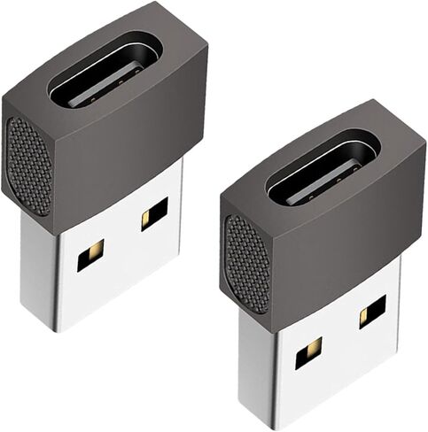 2Pack USB C Female to Male Adapter Enjoy 480mbps Fast Transmission and Safe Charging Type to Adapter Type to Converters in Kuwait