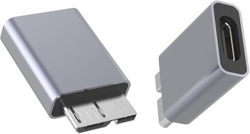 موصل محول ذكر من النوع C إلى B Usb3.0 لصندوق القرص الصلب المحمول SSD من الألومنيوم لكابل Shell Micro-b in Kuwait