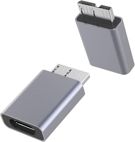 موصل محول ذكر من النوع C إلى B Usb3.0 لصندوق القرص الصلب المحمول SSD من الألومنيوم لكابل Shell Micro-b in Kuwait