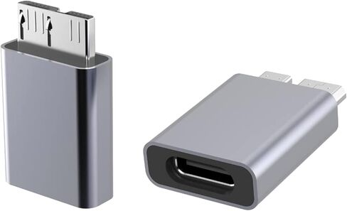 موصل محول ذكر من النوع C إلى B Usb3.0 لصندوق القرص الصلب المحمول SSD من الألومنيوم لكابل Shell Micro-b in Kuwait