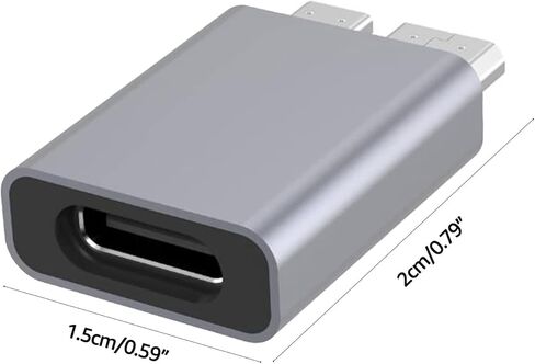 موصل محول ذكر من النوع C إلى B Usb3.0 لصندوق القرص الصلب المحمول SSD من الألومنيوم لكابل Shell Micro-b in Kuwait