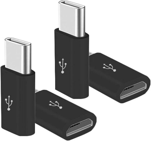 12x محول Micro-USB إلى USB C، محول شحن صغير إلى Typec، موصل تحويل محول USB من النوع C مع المقاوم in Kuwait