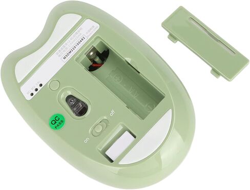 Bluetooth Mouse, 2.4G Cute Cartoon Cat Dual Mode Computer Mouse for Tablet Phone, Three Level Dpi Mini Silent for Office Home(Green) in Kuwait