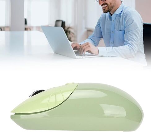 Bluetooth Mouse, 2.4G Cute Cartoon Cat Dual Mode Computer Mouse for Tablet Phone, Three Level Dpi Mini Silent for Office Home(Green) in Kuwait