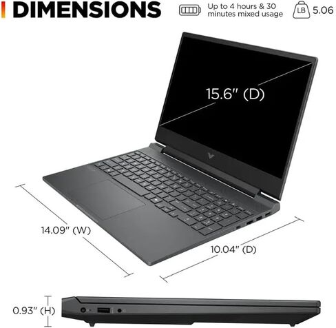 الكمبيوتر المحمول HP Victus Gaming 15: شاشة مقاس 15.6 بوصة بدقة FHD ومعدل تحديث 144 هرتز • معالج Intel 8-Core i5-13420H • NVIDIA GeForce RTX 3050 • ذاكرة DDR4 SDRAM سعة 8 جيجابايت • محرك أقراص NVMe SSD بسعة 512 جيجابايت • نظام Win11 Home • Wi-Fi 6 • لوحة  in Kuwait
