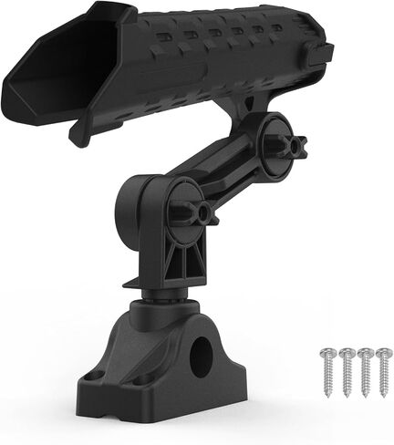Fishing Rod Holder for Kayak & Boat with Side Deck Mount, 360 Degree Adjustable, Compatible with Spinning, Casting, Fly Reels in Kuwait
