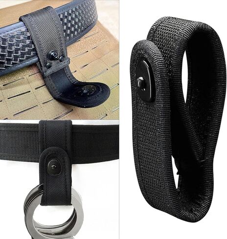 Tactic Handcuff Holsters Quick Release Standard Handcuff Cuffs Belt Strap Handcuff Case Holder Handcuff Strap, 11x4cm, Black in Kuwait
