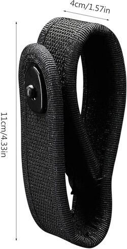 Tactic Handcuff Holsters Quick Release Standard Handcuff Cuffs Belt Strap Handcuff Case Holder Handcuff Strap, 11x4cm, Black in Kuwait