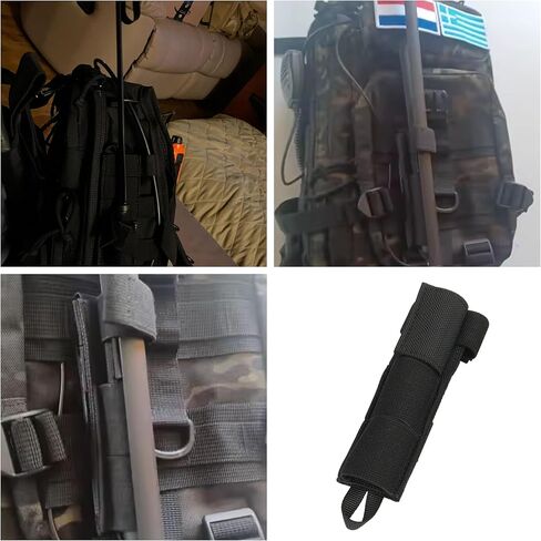 Tactical Antenna Pouch Molle Tactical Antenna Holder Organizer Relocation Holster Carrier for Ham Radio Antenna SMA-Female CS GMRS Radio Antenna Foldable Whip Antennas Military Backpack in Kuwait