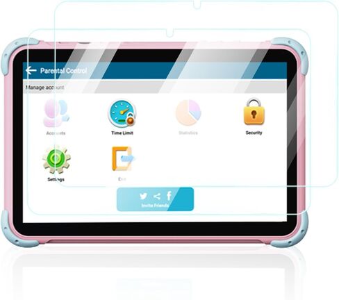 واقي شاشة لجهاز YINOCHE 101 Android مقاس 10 بوصة، مضاد للخدش 9H حساس للمس، حواف مستديرة 2.5D خالية من الفقاعات، سهل التركيب، عبوتان. in Kuwait