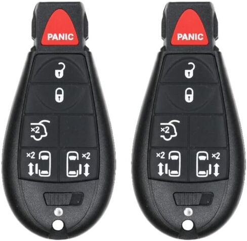 استبدال Key Fob متوافق مع Town & Country 2008-2016 FCC IYZ-C01C IYZC01C رقم الجزء 56046704 56046704AG 56046705 56046705AG حزمة من 2 in Kuwait
