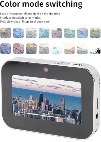 4K Digital Camera, 64MP Vlogging Camera Entertainment Digital Camera Compact Travel Video Camera, 3 Inch HD Touch Screen, 3600mAh Rechargeable Battery in Kuwait