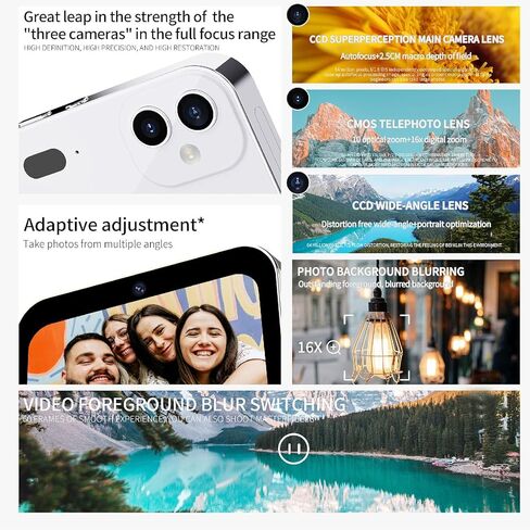 4K Digital Camera, 64MP Vlogging Camera Entertainment Digital Camera Compact Travel Video Camera, 3 Inch HD Touch Screen, 3600mAh Rechargeable Battery in Kuwait