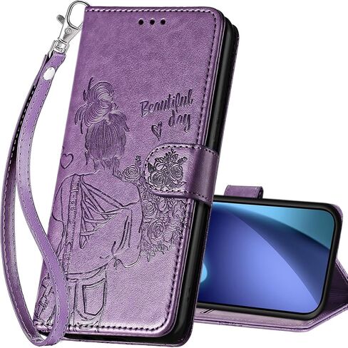 for iPhone 17 Pro Max Wallet case, Flip Folio Cover with Stand Feature for Women Men, PU Leather Phone Case Fit for iPhone 17 Pro Max 6.9 inch [Rose Gold-Butterfly] in Saudi Arabia