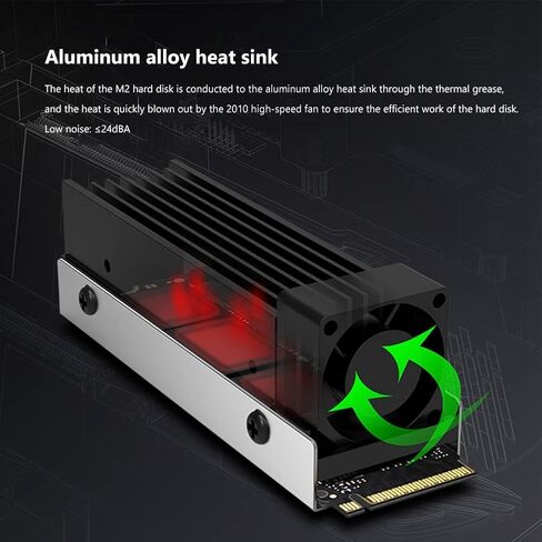 M.2 2280 SSD PCI-E NVMe بالوعة الحرارة الحالة الصلبة القرص الصلب المبرد برودة مبادل حراري من الألومنيوم التبريد لوحة حرارية برودة in Kuwait