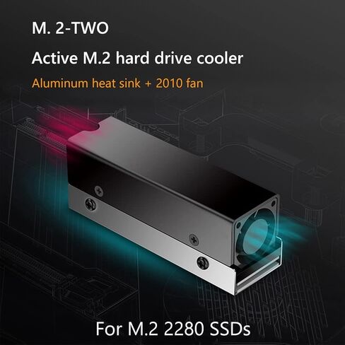 M.2 2280 SSD PCI-E NVMe بالوعة الحرارة الحالة الصلبة القرص الصلب المبرد برودة مبادل حراري من الألومنيوم التبريد لوحة حرارية برودة in Kuwait
