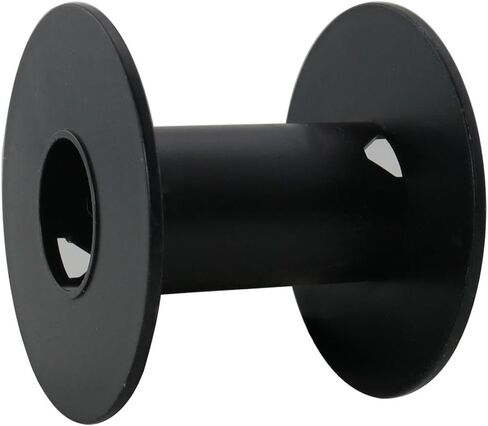 DGBRSM 6PCS Empty Plastic Wire Spool 71mm2.8 Inches Fishing Line Winding Packaging Spool for Rope Storage Ribbon Storage Black in Kuwait