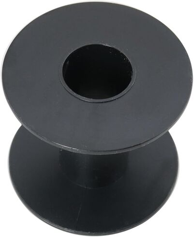 DGBRSM 6PCS Empty Plastic Wire Spool 71mm2.8 Inches Fishing Line Winding Packaging Spool for Rope Storage Ribbon Storage Black in Kuwait