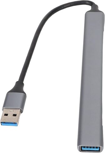7 in 1 USB Hub Adapter | 1xUSB 3.0 (5Gbps) & 6xUSB 2.0 Ports, Aluminum Alloy Compact Design for PC Laptop (Plug & Play) in Kuwait