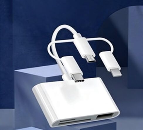 محول قارئ بطاقات الهاتف المحمول ستة في واحد، موسع USB متعدد الوظائف، محطة إرساء بطاقة الذاكرة TF SD، محور USB in Kuwait