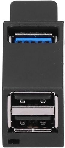 موزع USB بثلاثة منافذ مع حبل - محول نقل البيانات المحمول USB 3.0 و2.0 لأجهزة الكمبيوتر المحمولة وأجهزة الكمبيوتر المكتبية، تصميم مضغوط in Kuwait