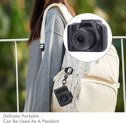Vintage Miniature Camera, Small Thumb Sized Camera with 1.3 Inch Display Screen, 1080P HD Video Recording for Campus Student Vlog Travel and Outdoor Adventures in Kuwait