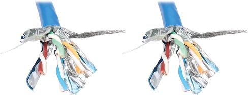 Tripp Lite Cat8 PoE+ Ethernet Cable 1000ft Bulk Spool, Blue, 40 Gbps Copper Network Cable, Line Noise Shielding S/FTP, 22 AWG Four-Pair Solid Core, CMR, 305 Meters, (N226-01K-BL) in Kuwait
