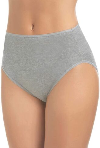 Felina Lingerie Womens 8 Pack Cotton Stretch Hi-Cut Full Coverage Panty in Saudi Arabia