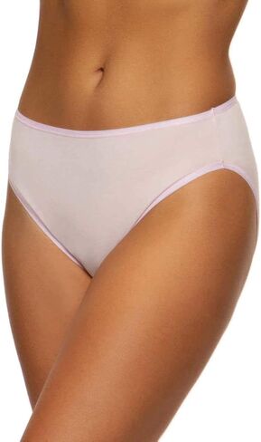 Felina Lingerie Womens 8 Pack Cotton Stretch Hi-Cut Full Coverage Panty in Saudi Arabia