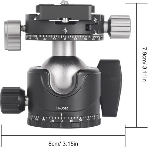 Akozon Camera Tripod Ball Head Panoramic Lightweight 360 Degree Rotation for Architectural Photography Monopod in Kuwait