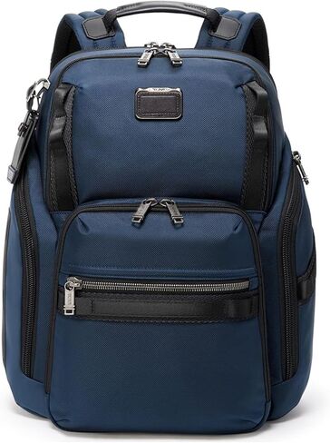 Tumi - حقيبة ظهر Search Alpha Bravo - حقيبة السفر والتنقل المحمول - تناسب ما يصل إلى 15 "شاشة - 17.0" × 14.0 "x 8.3" - قماش مغلف بالبحرية in Kuwait