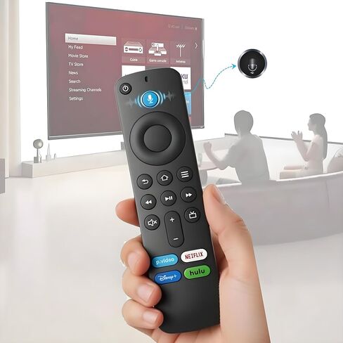 بديل لجهاز التحكم عن بعد Fire TV Stick، جهاز تحكم عن بعد عالمي لعنصر Insignia Pioneer Toshiba Amazon Fire Stick Series TV Cube (4K Plus Max) للتلفزيون الذكي، جهاز تحكم عن بعد مع التحكم الصوتي (الجيل الأول/الثاني/الثالث) in Kuwait