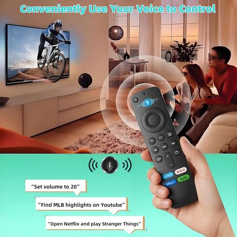 بديل لجهاز التحكم عن بعد Fire TV Stick، جهاز تحكم عن بعد عالمي لعنصر Insignia Pioneer Toshiba Amazon Fire Stick Series TV Cube (4K Plus Max) للتلفزيون الذكي، جهاز تحكم عن بعد مع التحكم الصوتي (الجيل الأول/الثاني/الثالث) in Kuwait