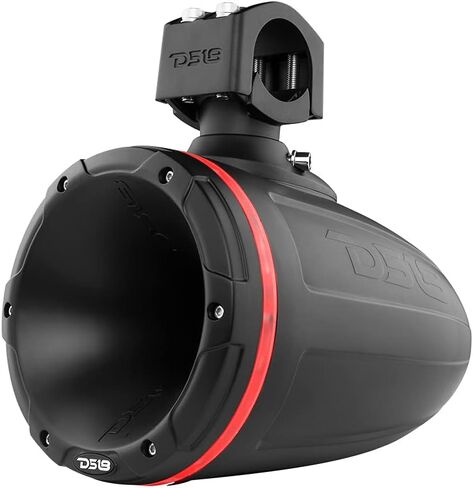 DS18 Hydro NXL-XDT/BK مكبر صوت برجي للسائق مقاس 1.75 بوصة مع مصابيح LED RGB مدمجة، مقاوم للماء، مستقر للأشعة فوق البنفسجية، 900 واط، 4 أوم - لجميع عناصر السيارات، ATVs، UVTs (تباع كمفردة) in Kuwait