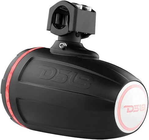 DS18 Hydro NXL-XDT/BK مكبر صوت برجي للسائق مقاس 1.75 بوصة مع مصابيح LED RGB مدمجة، مقاوم للماء، مستقر للأشعة فوق البنفسجية، 900 واط، 4 أوم - لجميع عناصر السيارات، ATVs، UVTs (تباع كمفردة) in Kuwait