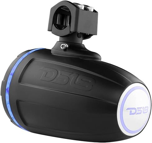 DS18 Hydro NXL-XDT/BK مكبر صوت برجي للسائق مقاس 1.75 بوصة مع مصابيح LED RGB مدمجة، مقاوم للماء، مستقر للأشعة فوق البنفسجية، 900 واط، 4 أوم - لجميع عناصر السيارات، ATVs، UVTs (تباع كمفردة) in Kuwait