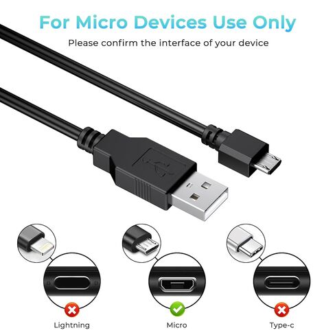 2 Pack PS4 Controller Charger, 5.9ft Replacement Micro USB Charging Cable for PS4 Slim/Pro, Xbox One S/X Controller in Kuwait