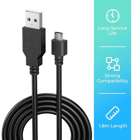 2 Pack PS4 Controller Charger, 5.9ft Replacement Micro USB Charging Cable for PS4 Slim/Pro, Xbox One S/X Controller in Kuwait