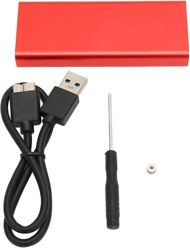 SUNGOOYUE MSATA to USB 3.0 SSD Enclosure Adapter, Aluminum Alloy Slim Design 6Gbps High Speed Transfer, with LED Light for PC Laptop OS X in Kuwait