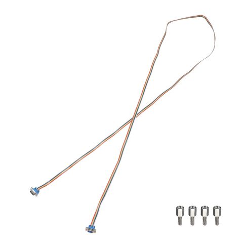 Generic IDC Rainbow Wire Flat Ribbon Cable DB9 Male to DB9 Female 78.7 Inch Length 2.54mm Pitch Breadboard Jumper Wires for Electronic Projects in Kuwait