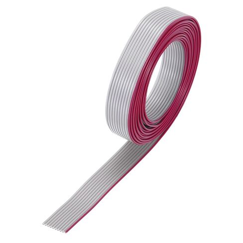 Generic 26AWG IDC سلك كابل الشريط المسطح 2 متر/6.6ft طول 1.27 مللي متر الملعب 10 دبوس رمادي لتوصيل JTAG/ISP in Kuwait