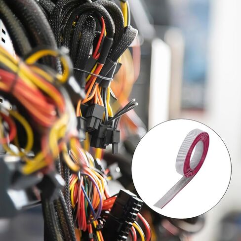 Generic 26AWG IDC سلك كابل الشريط المسطح 2 متر/6.6ft طول 1.27 مللي متر الملعب 10 دبوس رمادي لتوصيل JTAG/ISP in Kuwait