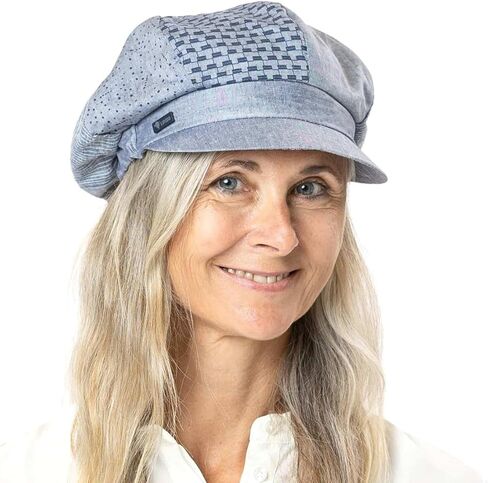 Lipodo Avella Cotton Newsboy Cap Women - Made in Italy in Saudi Arabia