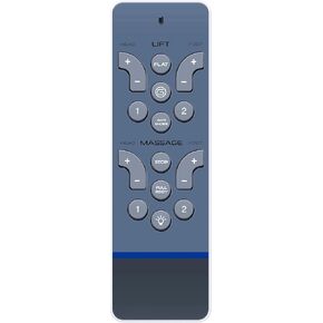 RC-WM-103 جهاز تحكم عن بعد بديل لسرير Reverie القابل للتعديل 5i، 5D، 7S، R400، أو 4M و4M Low Pro ERC108 أو RC-WM-103، 107، و108، يعمل على أسرّة Serta Motion Select القابلة للتعديل - إصدار رمادي جديد in Kuwait