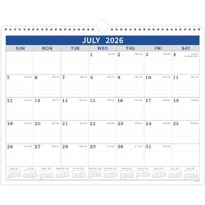 Calendar 2023-2024 - 18 Monthly Wall Calendar 2023-2024 from July 2023 to December 2024, 2023-2024 Calendar with Julian Date, 14.75 x 11.5 Inches, Thick Paper for Organizing in Saudi Arabia