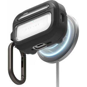 حافظة Ringke UX المغناطيسية لـ AirPods Pro 3، غطاء متين مقاوم للصدمات مع حلقة تسلق - شفاف in Kuwait