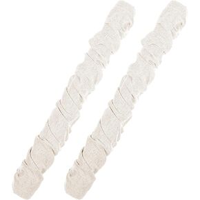 2-Pack Natural Linen Fabric Cord Cover & Chandelier Chain Sleeve – 6 Ft Wire Hider, Cable Concealer, and Light Fixture Cover for Cable Management (Bleached Linen, 2-Pack) in Kuwait