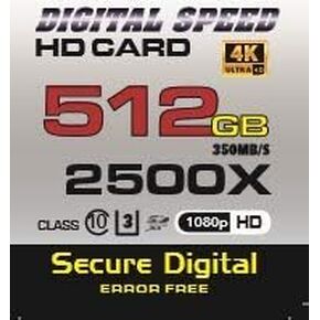 ذاكرة 512 جيجابايت 2500X احترافية عالية السرعة 350 ميجابايت/ثانية خالية من الأخطاء (SDHC)... in Kuwait