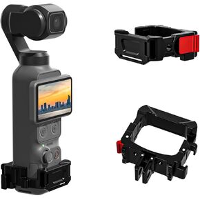 ملحقات إطار محول التوسعة المتوافقة مع جيب DJI Osmo 4/3& Xtra Muse من سبائك الألومنيوم، قفص حماية لكاميرا الحركة، دعامة معدنية مع فتحات لولبية 1/4 بوصة/محول Gopro/حذاء بارد in Kuwait