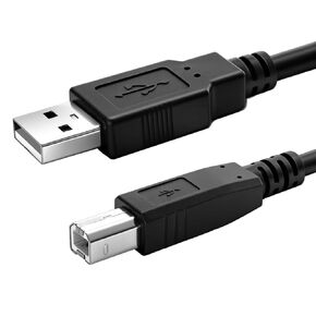 سلك كابل طابعة USB-A إلى USB-B 2.0 فائق بطول 10 أقدام، مناسب عالي السرعة لـ HP وCanon وBrother وSamsung وDell وEpson وLexmark وXerox والكمبيوتر والكمبيوتر المحمول وDAC ولوحة مفاتيح MIDI in Kuwait